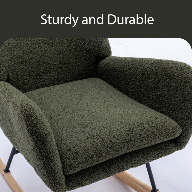 Chaise berçante Liano, Vert foncé