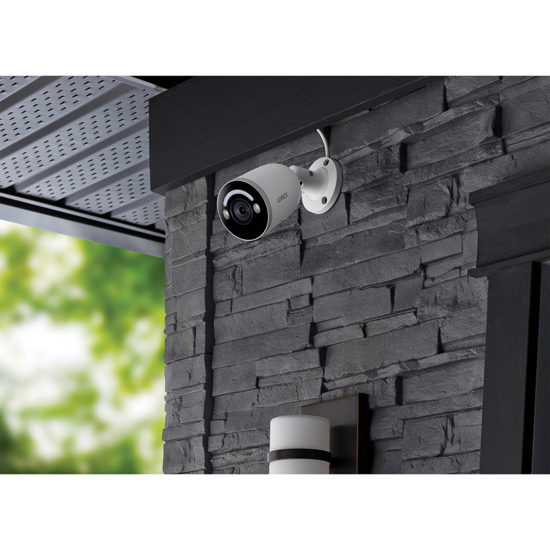 Lorex Fusion 4K 8.0-MP 16-Camera-Capable (8 Wired, 8 Fusion Wi-Fi) 4-TB NVR System with 8 IP Smart-Deterrence Bullet Cameras, N864A64B-8AB8