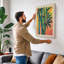 Three Bamboo Stalks Botanical - Wrapped Canvas-343850317-343850319