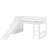 Stairway Twin Size Loft Bed With Slide-498668691