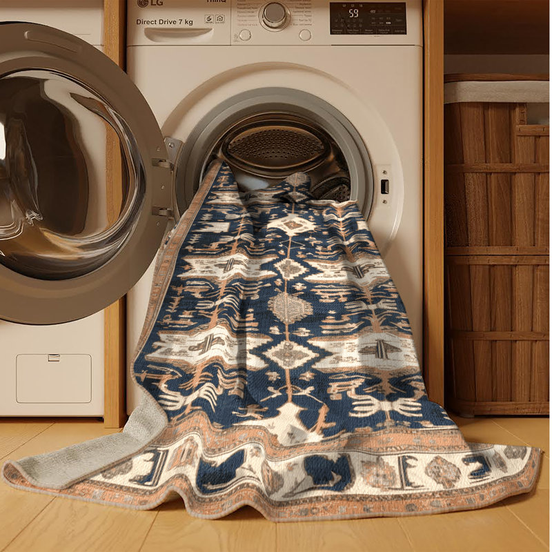 Tapis brun lavable à la machine, Rectangle 2 pi x 3 pi