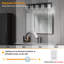 Black Vanity Light (5-Light, 32-Inch), (3000K/4000K/6000K, Dimmable) LED Bathroom Light Fixture, Modern Wall Light Over Mirror with Clear Glass Shade-282904084-285548348