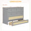 Lit escamotable double avec grands tiroirs-32375236