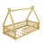 Playful Tent Design Floor Bed With Guardrails And Sturdy Slats-548867078