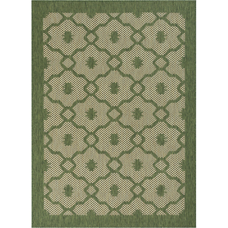 Geometric Synthetic Indoor / Outdoor Area Rug, Rectangle 160 x 220 cm