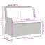 Banc de jardin vidaXL en poly rotin noir-118101792