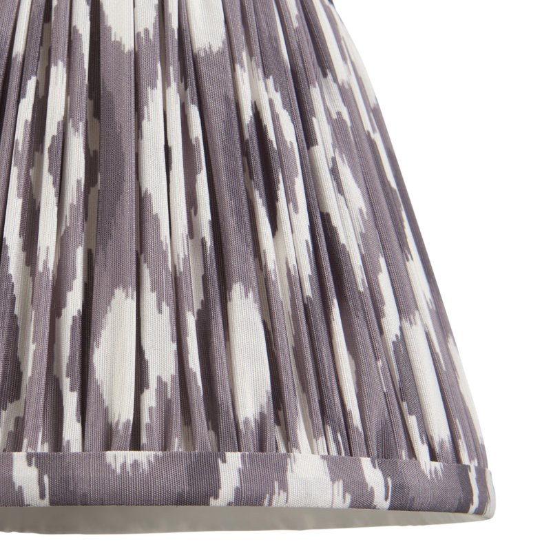 Ikat Lamp Shade, 14.5cm H x 11.8cm W x 20cm D, Brown