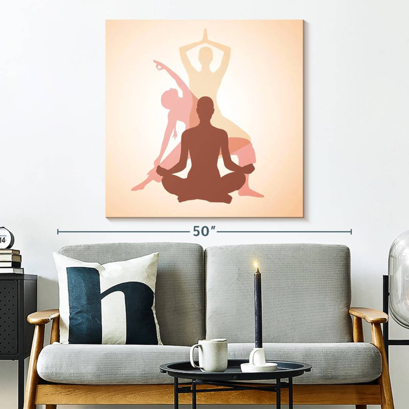 Kerrick Yoga Pose, H 33 po x l 33 po
