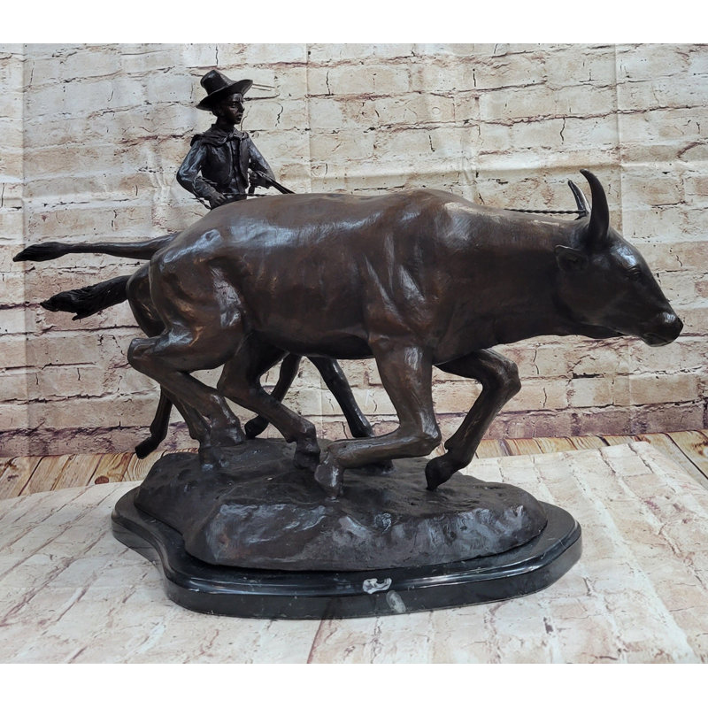 Sculpture BOLTER Frederic Remington, statue de bronze de l'Ouest 18 "