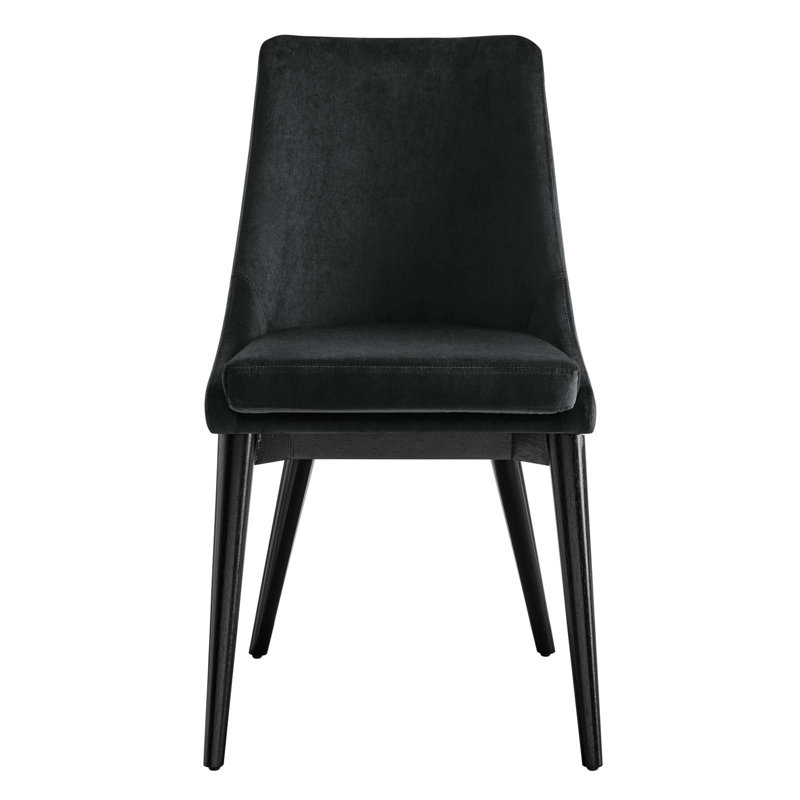Chaise en velours Viscount Performance par Modway, Noir, 2
