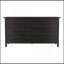 Commode double, quatre pieds, 6 tiroirs, plateau supérieur, noir-260372929
