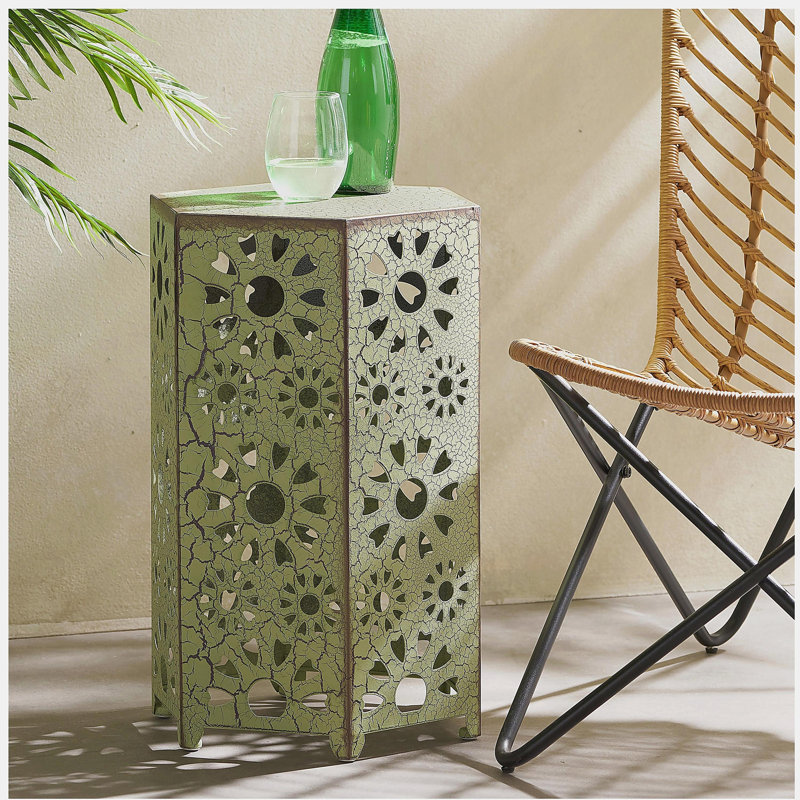 Table d'appoint 14 po Galore, H 21,95 po x l 14,2 po x P 12,45 po, Vert