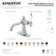 Kingston Brass KSD154KLCP Nautical Single-Handle Bathroom Faucet With Push Pop-Up, Polished Chrome