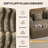 Oversized Corduroy Modular Sectional Sofa With USB Console Cup Holders Storage And Double Chaises-131403524