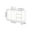 Buffet simple en noyer noir-448164771