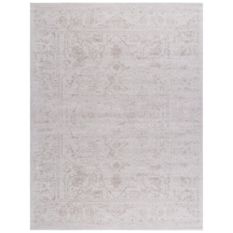 Tapis oriental crème / ivoire Calidia, Rectangle 10 pi x 14 pi