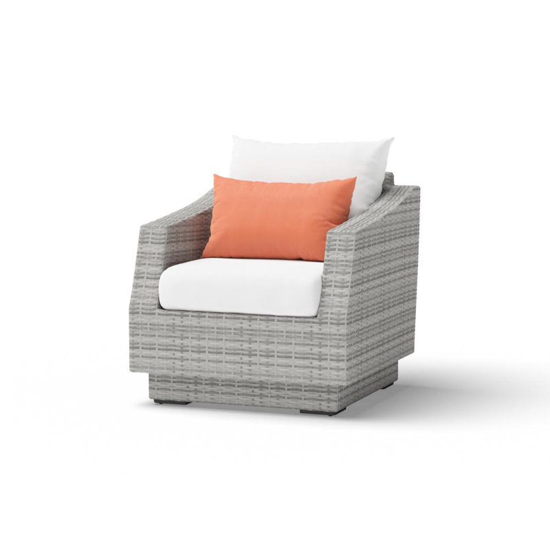 Cannes 9 Piece Seating Group with Cushions, Cast Coral Sunbrella® Plainweave