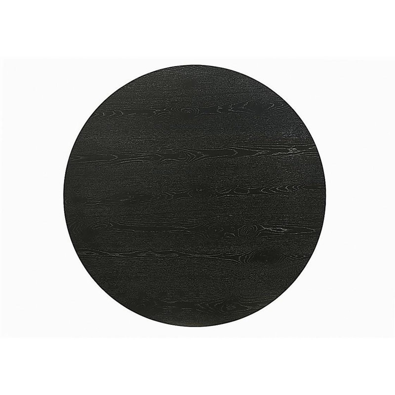 Table basse ronde noire l 29 po Jacopo