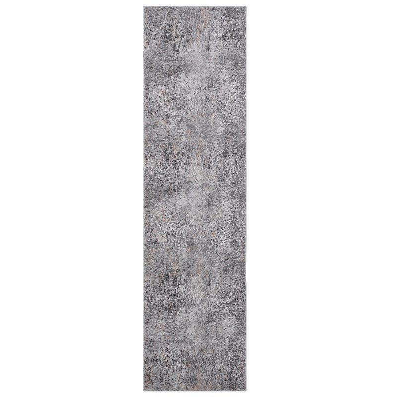 LOOM & LUXE Collection 2X8 Grey/Multi/Abstract Non-Shedding Living Room Bedroom Dining Home Office Stylish And Stain Resistant Area Rug