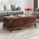 American-style vintage carved coffee table