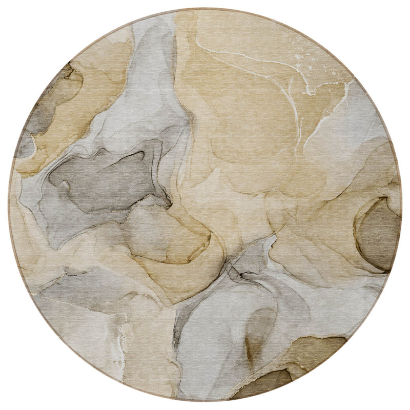 Tapis d'intérieur rond 8 po