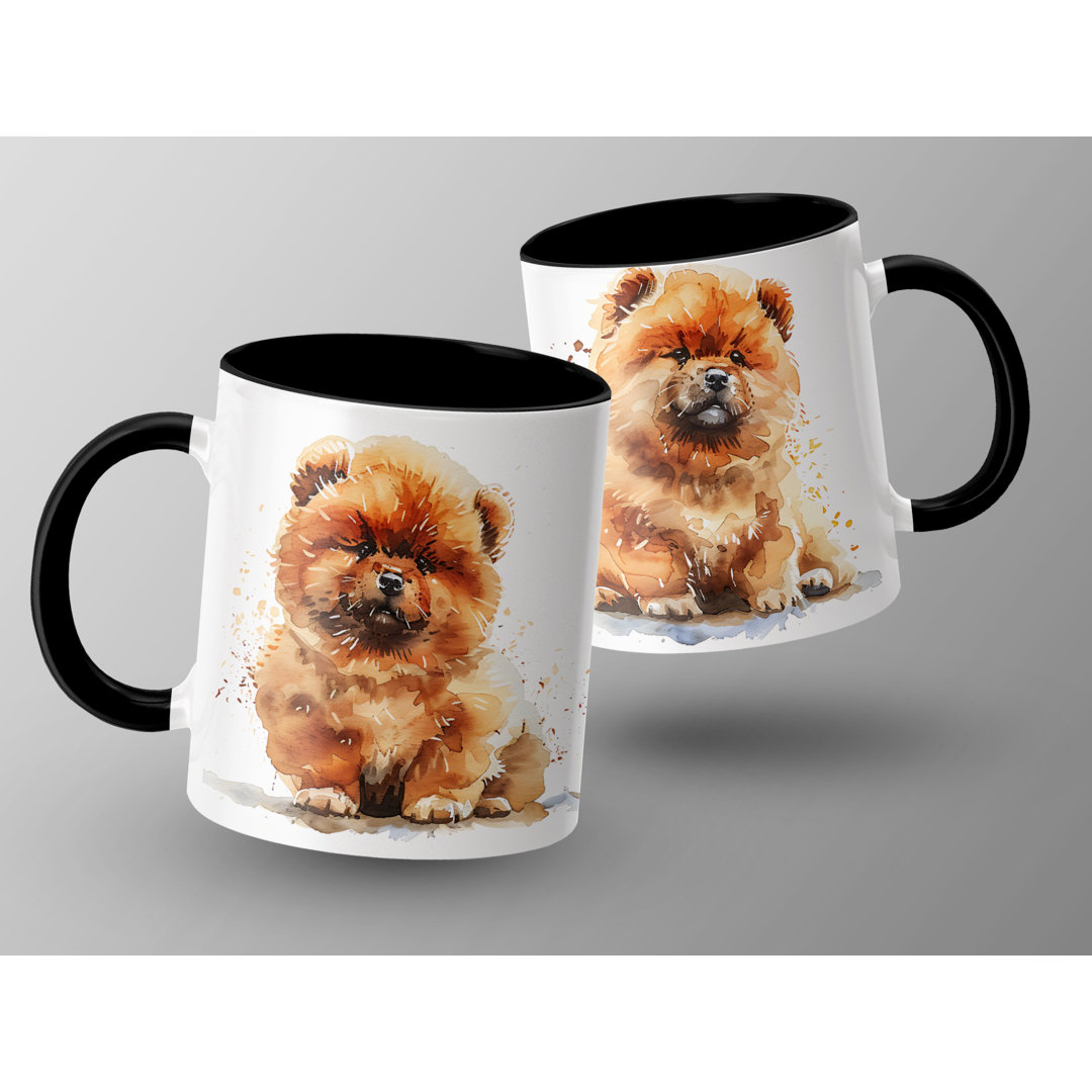 Watercolor Chow Chow Design 11oz Coffee Mug