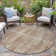 Machine Washable Indoor/Outdoor Xhevrie Terracotta Rug