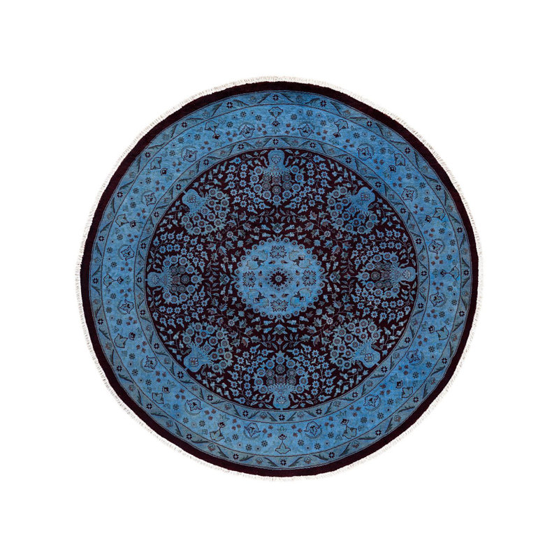 Fine Vibrance One-of-a-Kind 6' 1" X 6' 1" Hand Knotted Area Rug