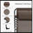 Reclining Chaise Lounge Chair, Portable Sun Lounger & Folding Camping Cot, With Multi-Level Adjustable Backrest & Removable Pillow For Patio, Garden, Beach (Brown)-143871935