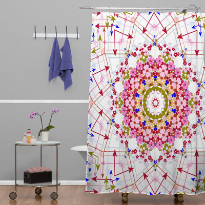 Rideau de douche simple en polyester Emmin