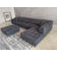 Canapé modulaire en microfibre avec repose-pieds Behadil-215865947-215865946