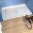 62 In L X 38 In W ADA Low Threshold Center Drain Shower Base With Slope Type Threshold, Matching Glossy Surface Open Design, Wheel Chair Access, Low Profile, White