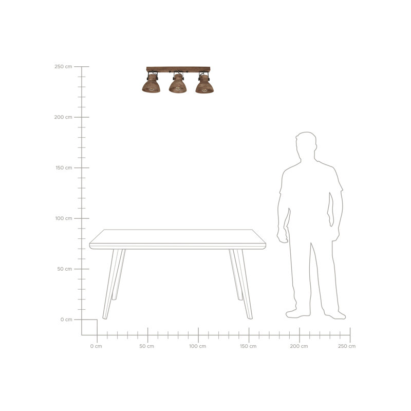 Dalston Solid Wood Spotlight