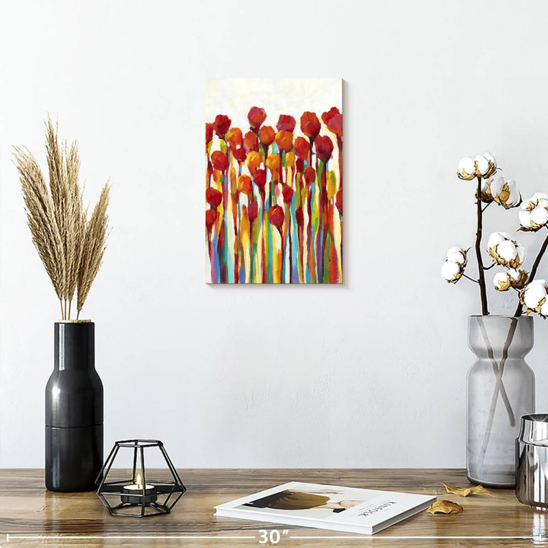 Harnek éclatant de couleur I, H 12 po x l 8 po