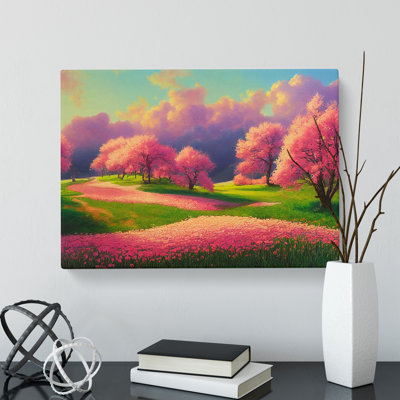 Spring Meadow Landscape Vol.3 - Wrapped Canvas