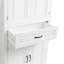 Armoire de rangement de salle de bain avec portes et tiroir, plusieurs espaces de rangement, tablette réglable-308364762