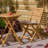 Rowlinson Ashdown Folding Bistro Set with Cushions