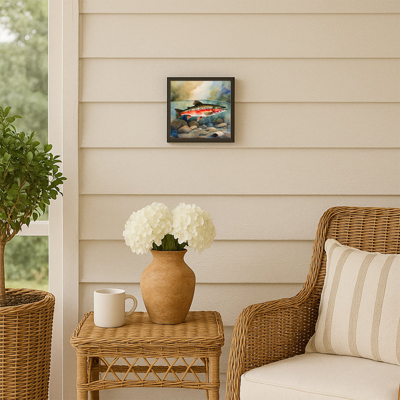 Trout Framed Metal Print