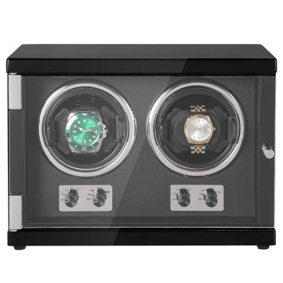 Watch Winder Dual Watch Winder for Mens and Womens Automatic Watch with 2 Super Quiet Japanese Mabuchi Motors Blue LED Light and Adapter HighDe Watch Winder Dual Watch Winder for Mens and Womens Automatic Watch with 2 Super Quiet Japanese Mabuchi Motors Blue LED Light and Adapter HighDe