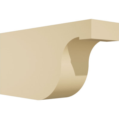 3"W x 6"H x 12"L Standard Del Monte Signature Urethane Rafter Tail, Primed Tan