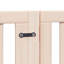 Archie & Oscar Dog Gate With Door Foldable 12 Panels Brown 600 Cm Poplar Wood-924659310-924659304