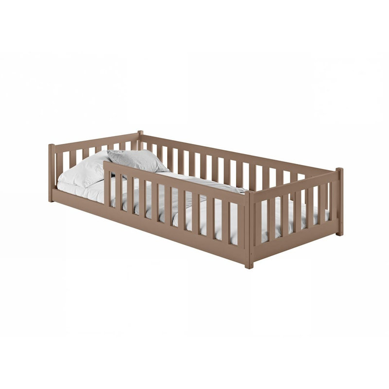 Chandu European Single (90 x 200 cm) Solid Wood Bed Frame