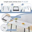Modern 59"-75" Kitchen Table Set with Sturdy Metal Frame,Perfect for Home Kitchen,Space Saving-1490650458-1490650457