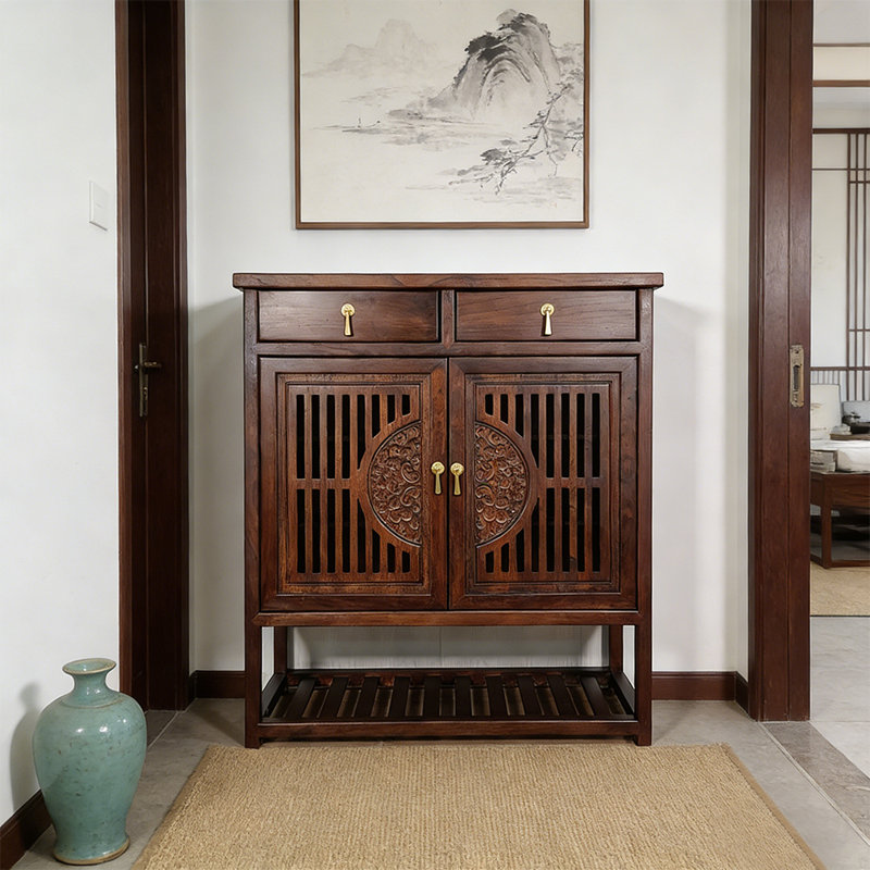 Nouvelle armoire à chaussures cloisonnée de style chinois