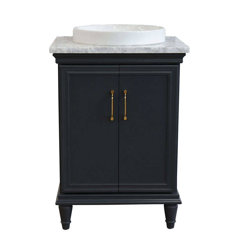 Ensemble de meuble-lavabo simple 25 po IIkley, Gris foncé
