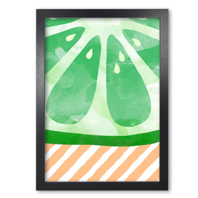 Lime Abstract - Print