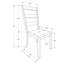 Chaises de salle à manger rembourrées transitionnelles (ensemble de 2) - Tissu brun et pieds en bois de noyer pour la cuisine et la salle à manger