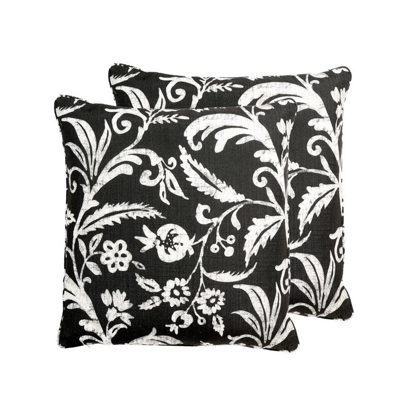 Dublin Square Pillow Cover, Black