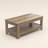 Weddel Transitional 39.4" W Rectangular Coffee Table With Open Shelf