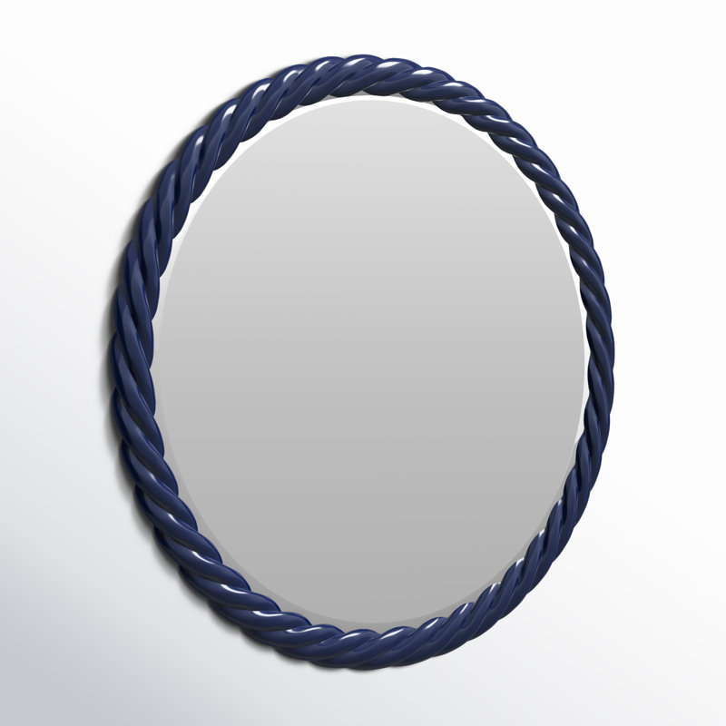 Miroir rond Mara The Gita, Bleu marine